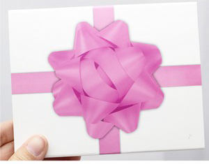 SilverTowne Gift Box with Pink Bow Box Sleeve